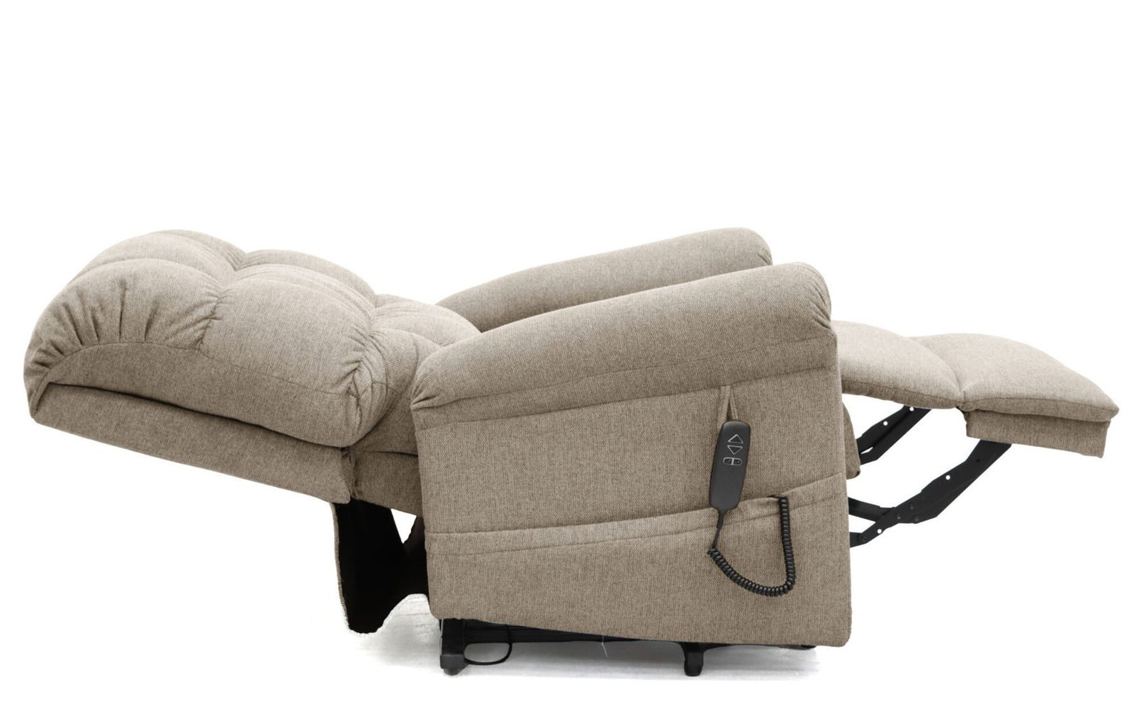 Comfort Care Cloud Recliner – Fabric Brown – Image 3