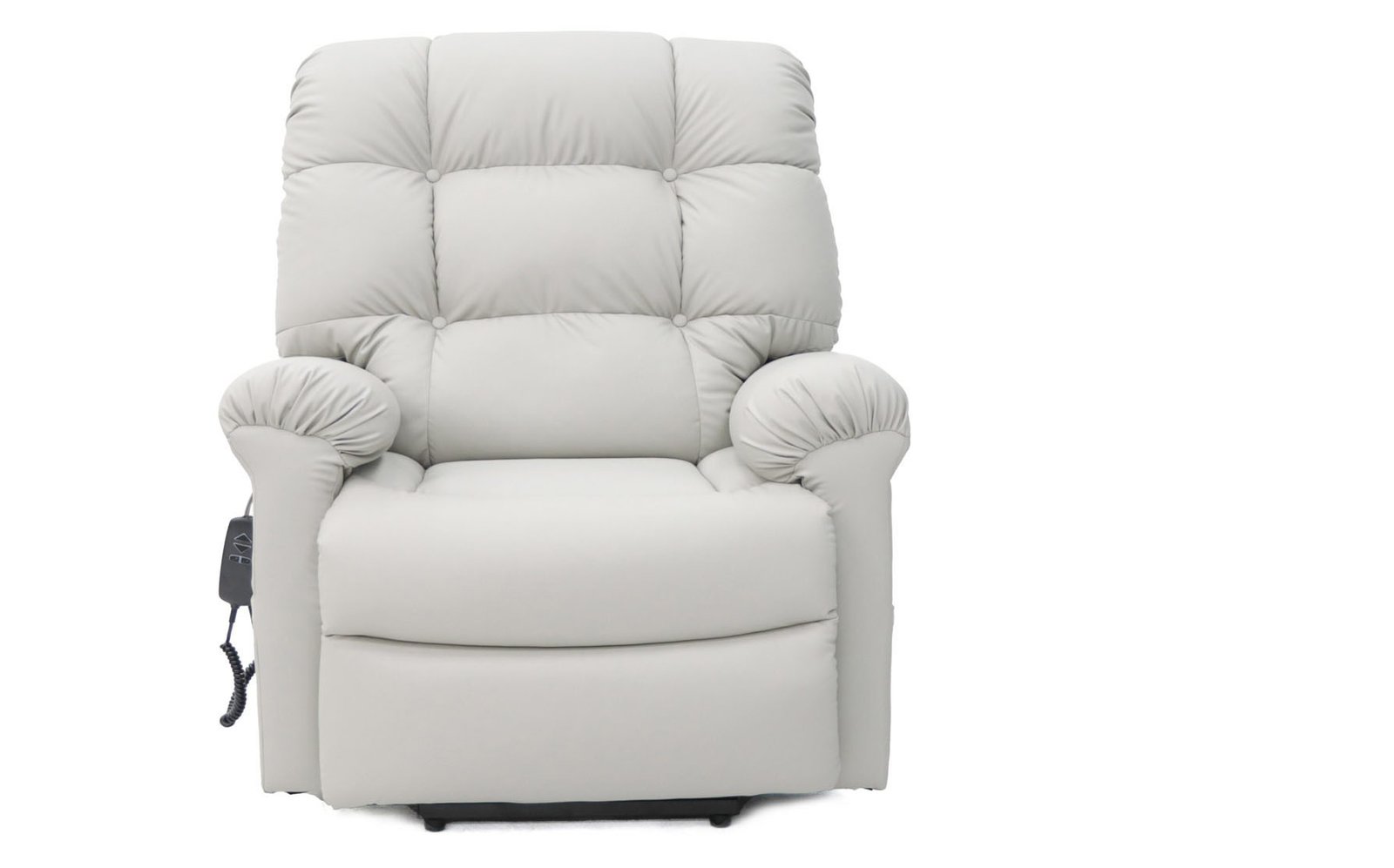 Comfort Care Cloud Recliner – High-Tech Leather Light Grey – Image 9
