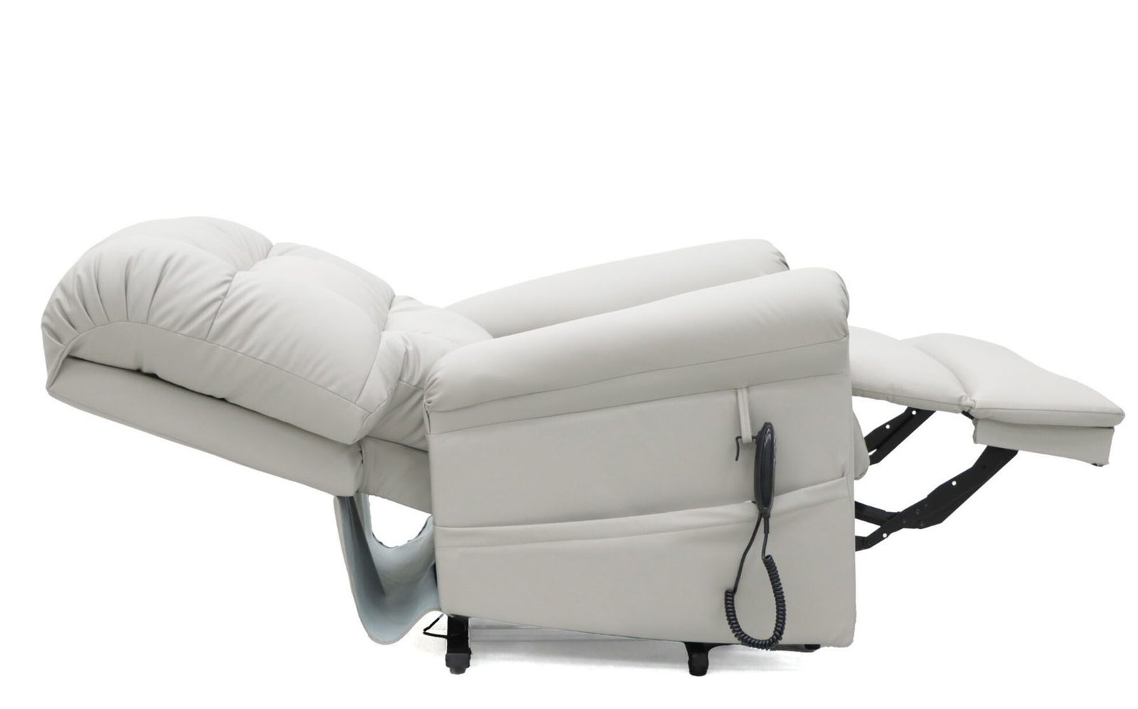 Comfort Care Cloud Recliner – High-Tech Leather Light Grey – Image 5