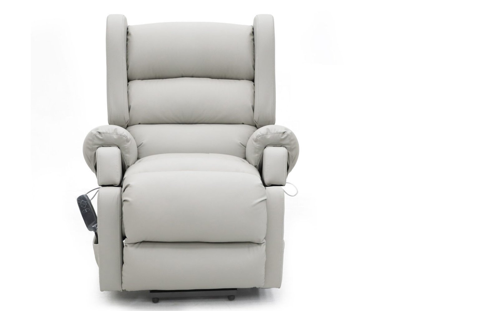 Comfort Care Viva Recliner – High-Tech Leather Light Grey – Image 1