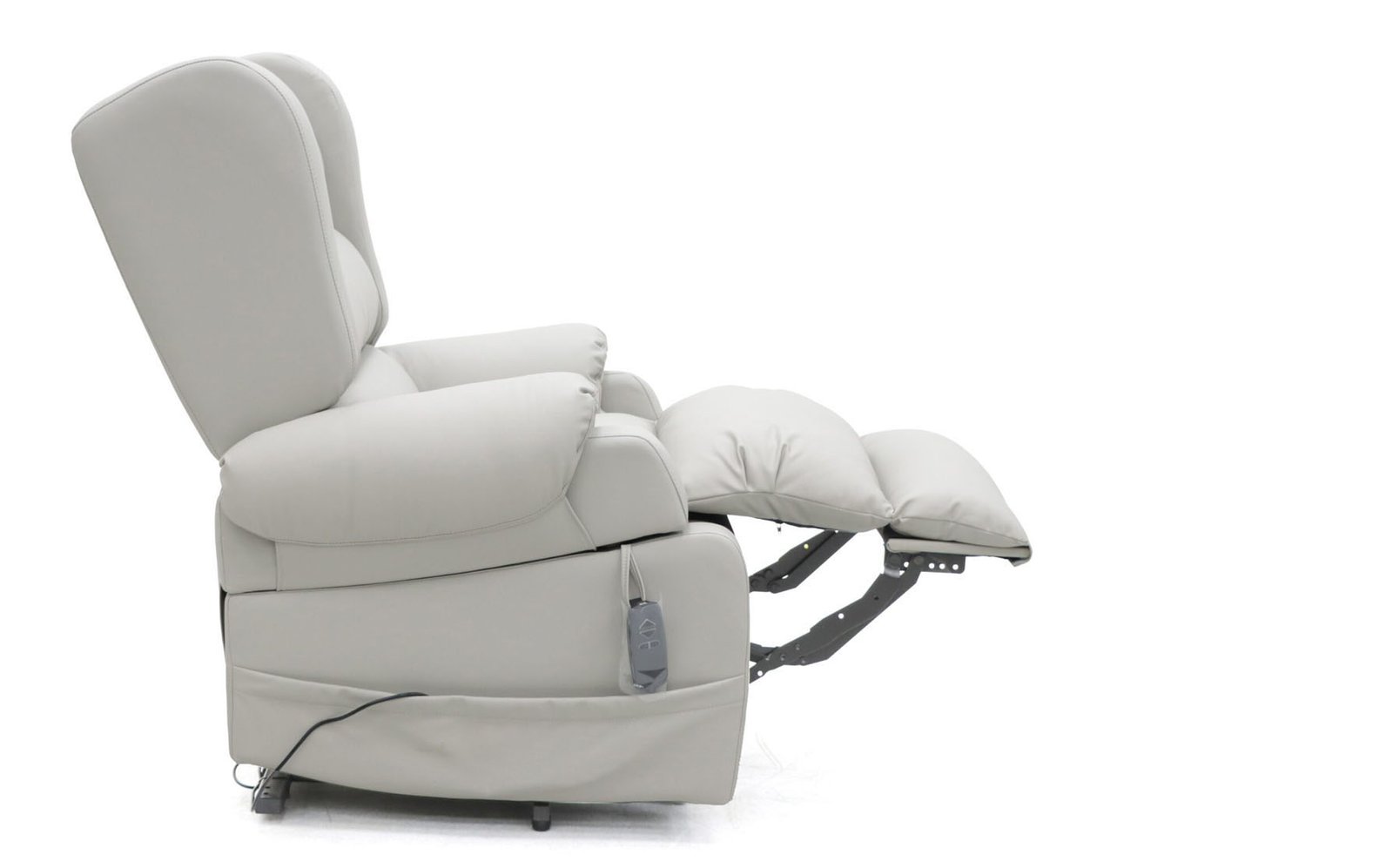 Comfort Care Viva Recliner – High-Tech Leather Light Grey – Image 4