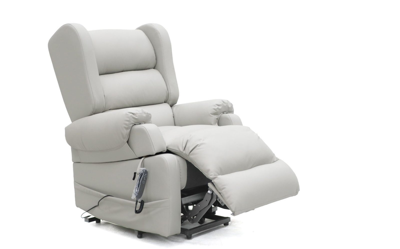 Comfort Care Viva Recliner – High-Tech Leather Light Grey – Image 6