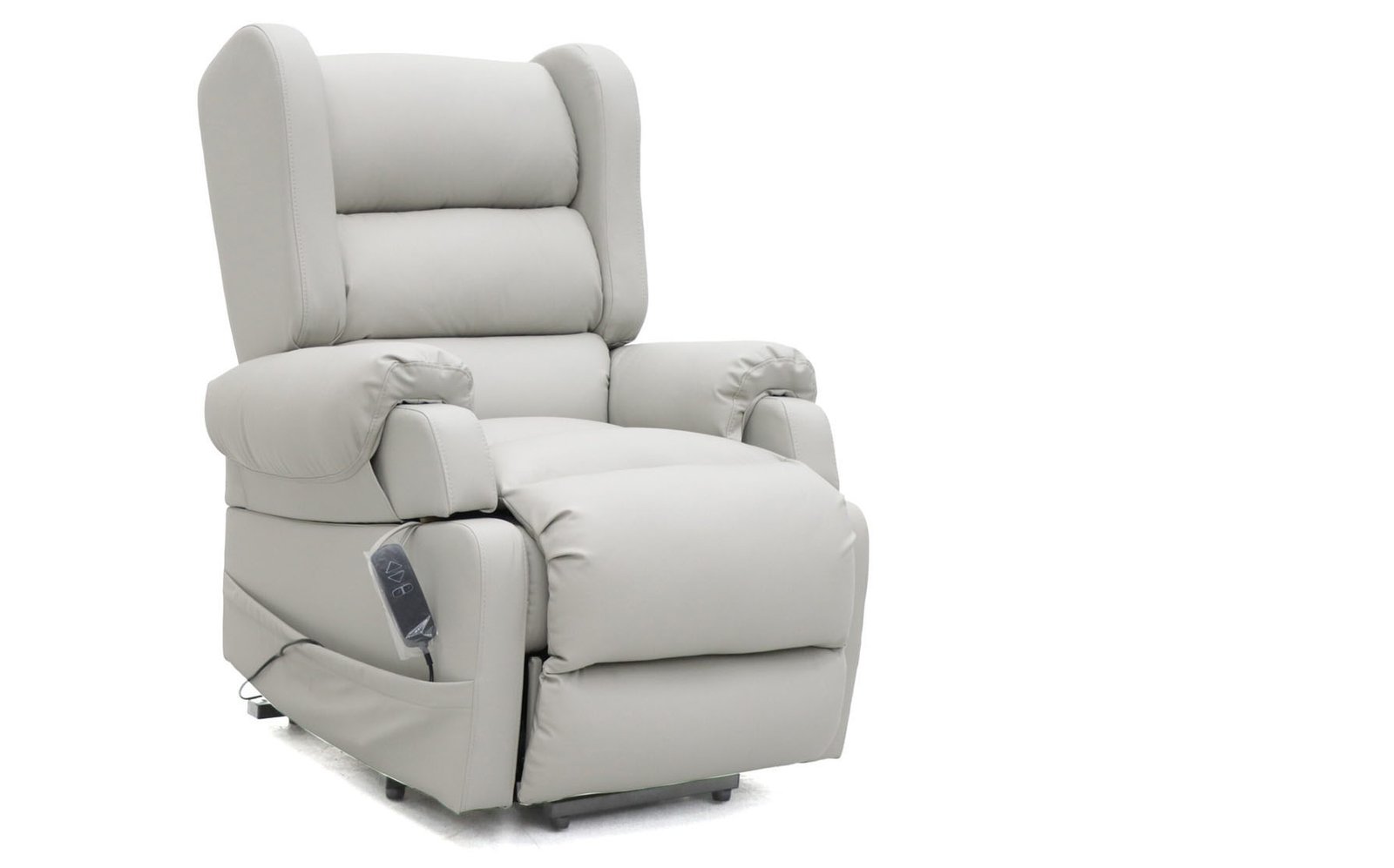 Comfort Care Viva Recliner – High-Tech Leather Light Grey – Image 7
