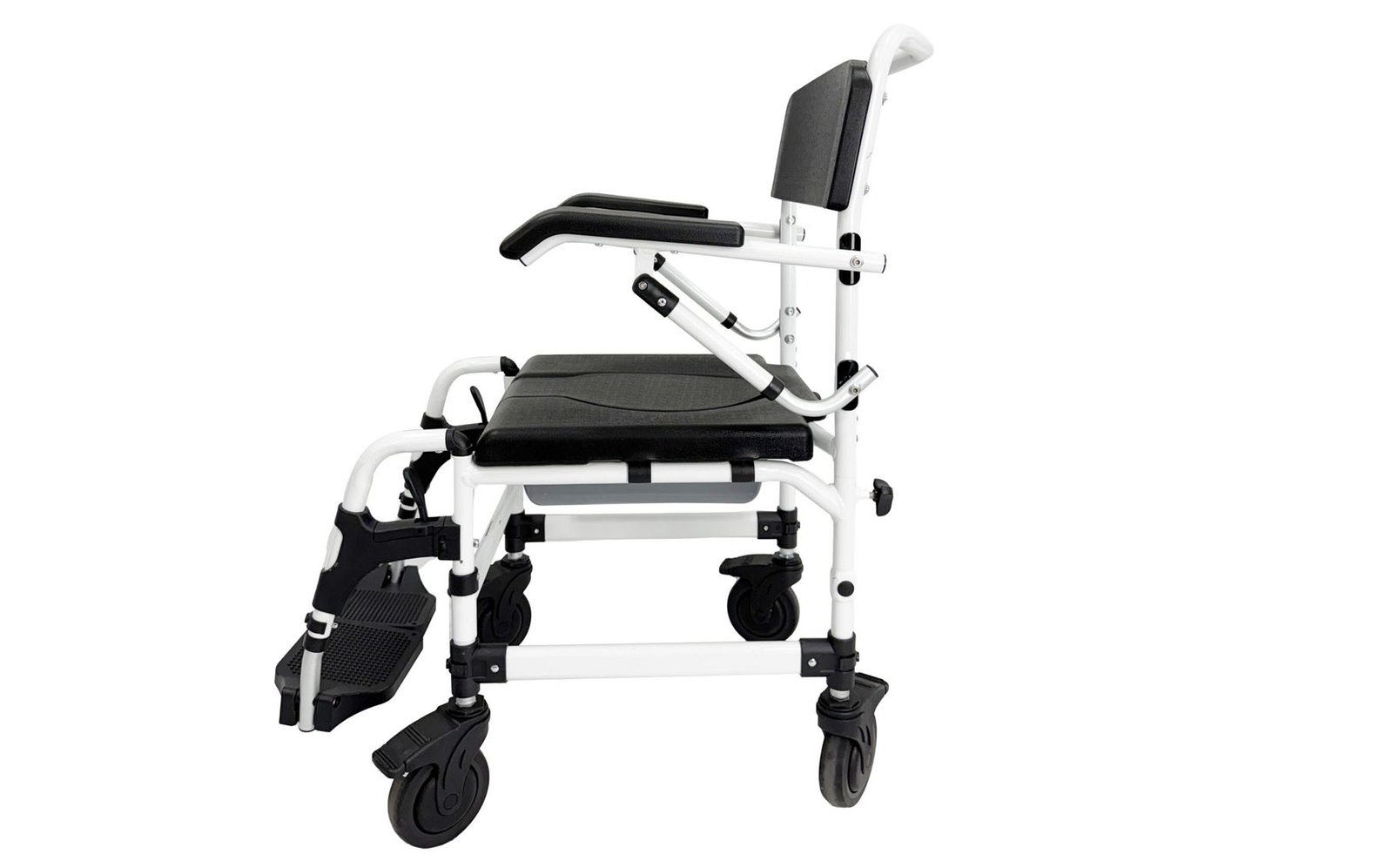 Pinnacle Deluxe Shower Commode – Attendant Propelled – Image 3